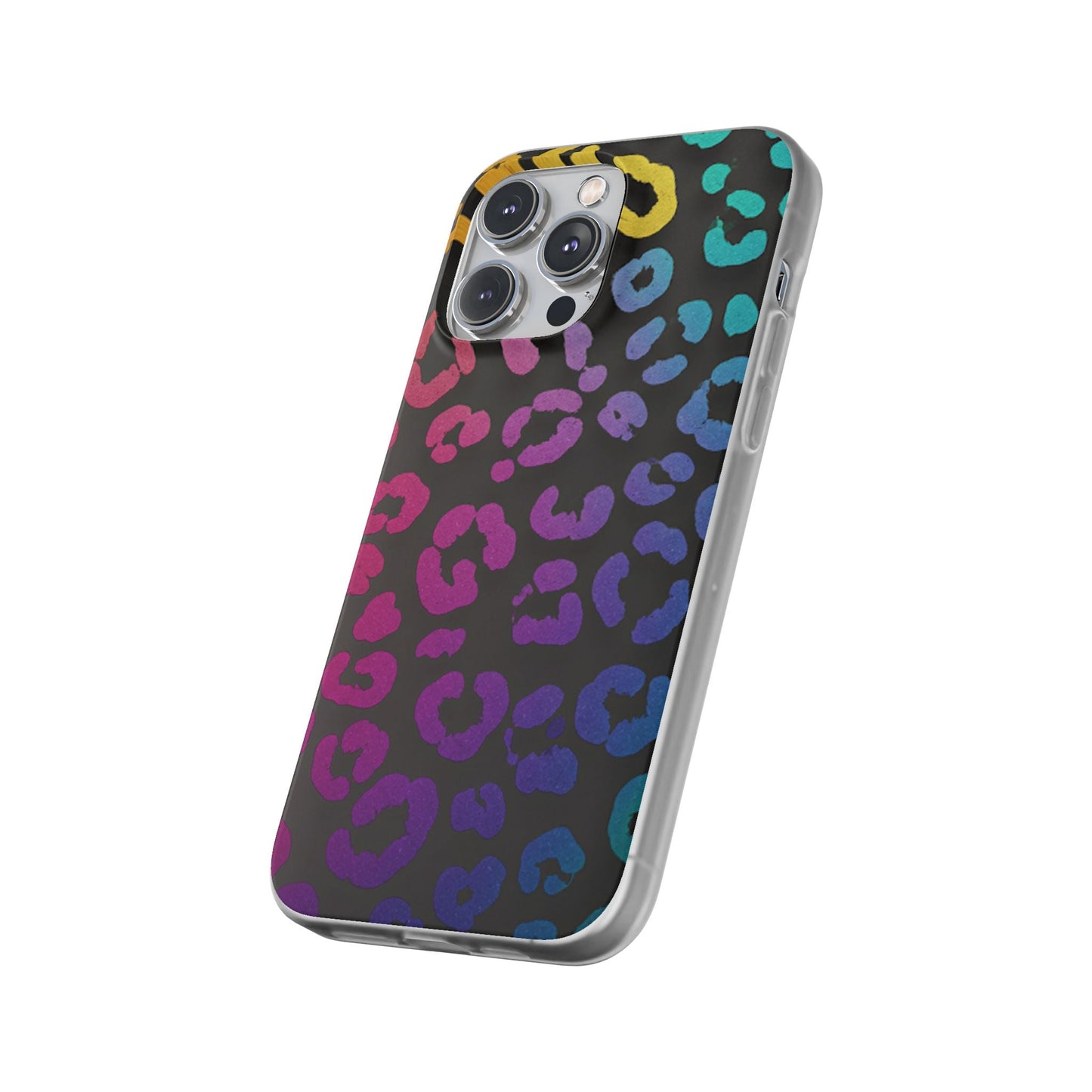 Vibrant Leopard Print Flexi Phone Case