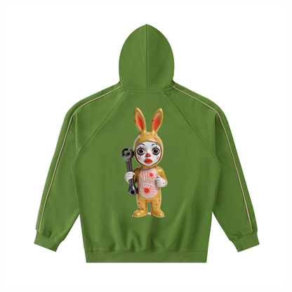 RatChet BunneeZ Contrast Piping Raglan Hoodie