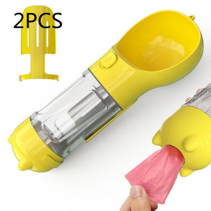 3-in-1 Pet Travel Water Bottle Feeder