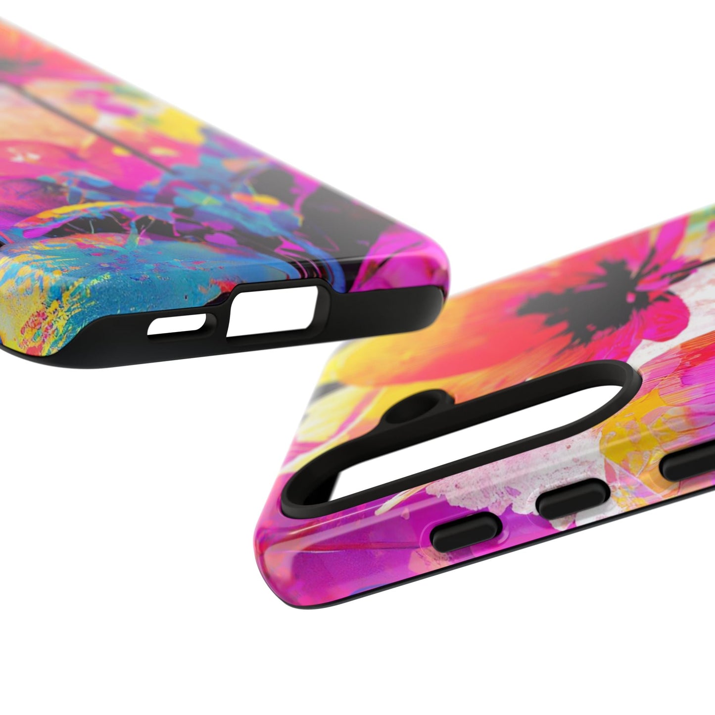 Neon Floral Tough Phone Case