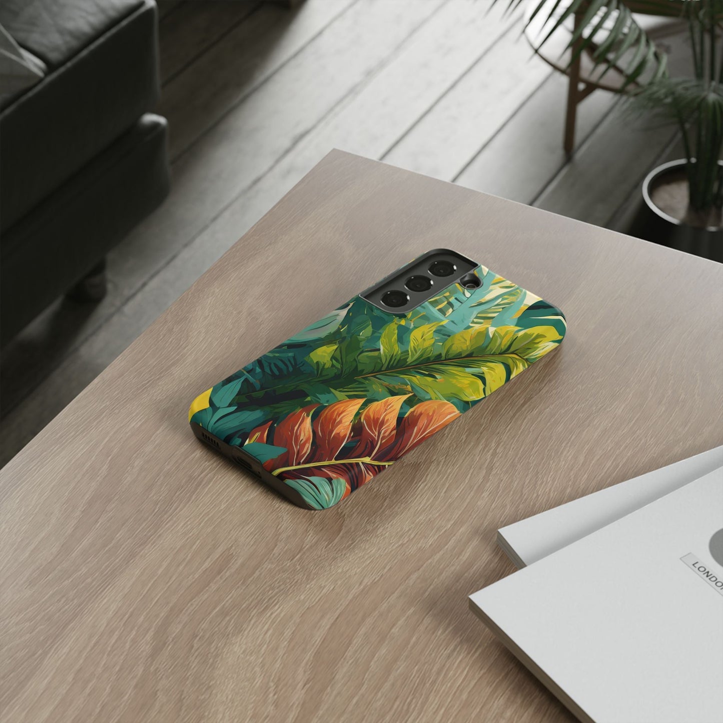 Tropical Leaf Tough Phone Case