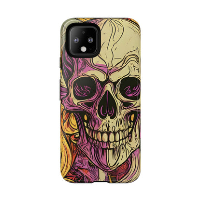 Abstract Purple Skull Tough Phone Case