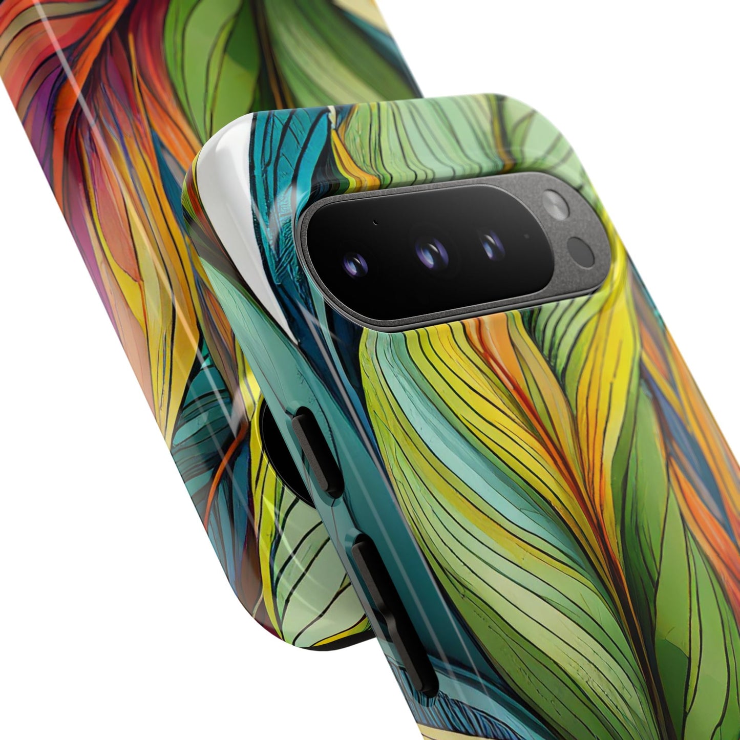 Vibrant Tropical Leaf Tough Phone Case