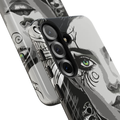 Green Eyed Devilish Beauty Tough Phone Case