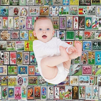 Soccer Stamps Throw Blanket