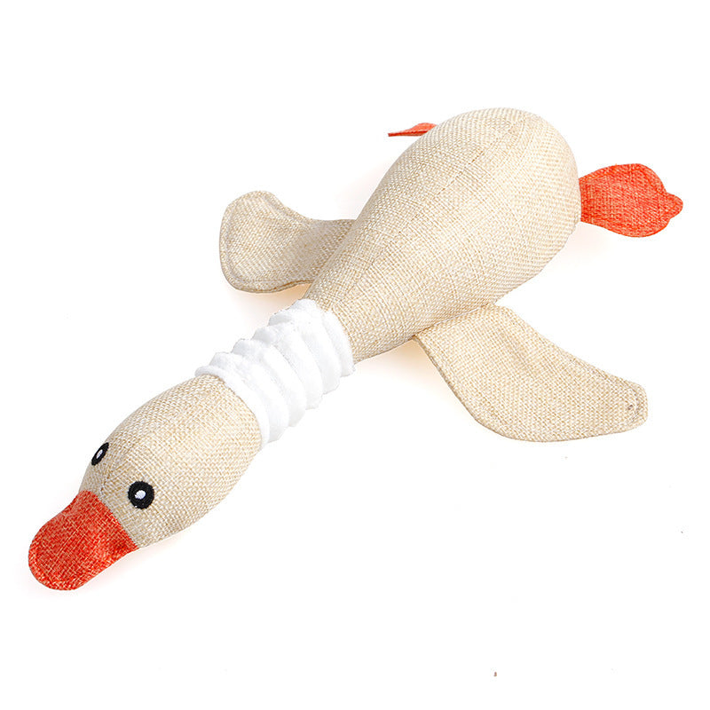 Squeaky Duck Shaped Dog Chew Toy