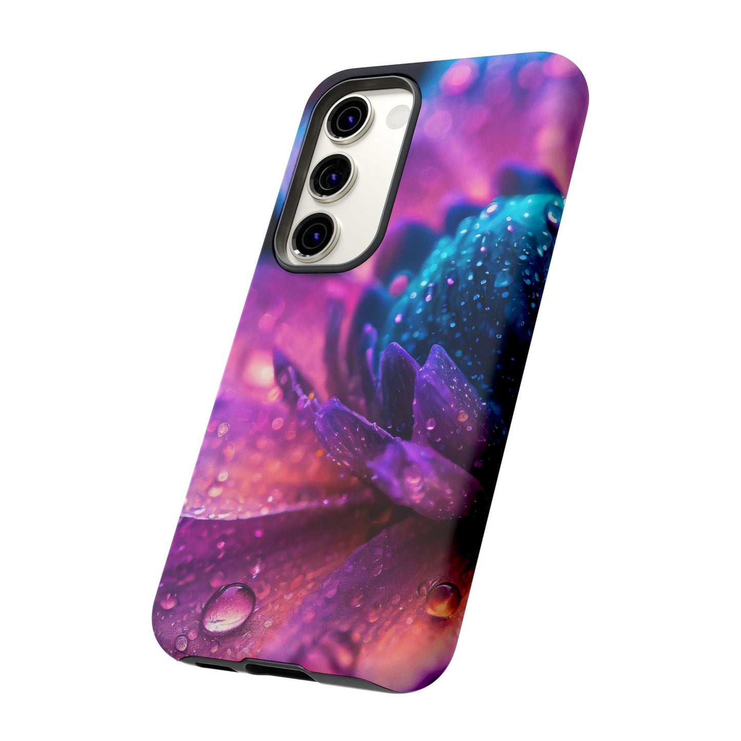 Vibrant Blue And Purple Flower Tough Phone Case