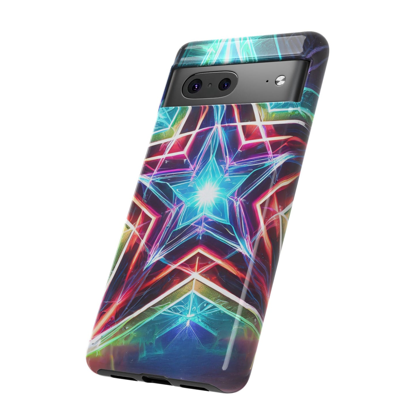 Neon Light Stars Tough Phone Case