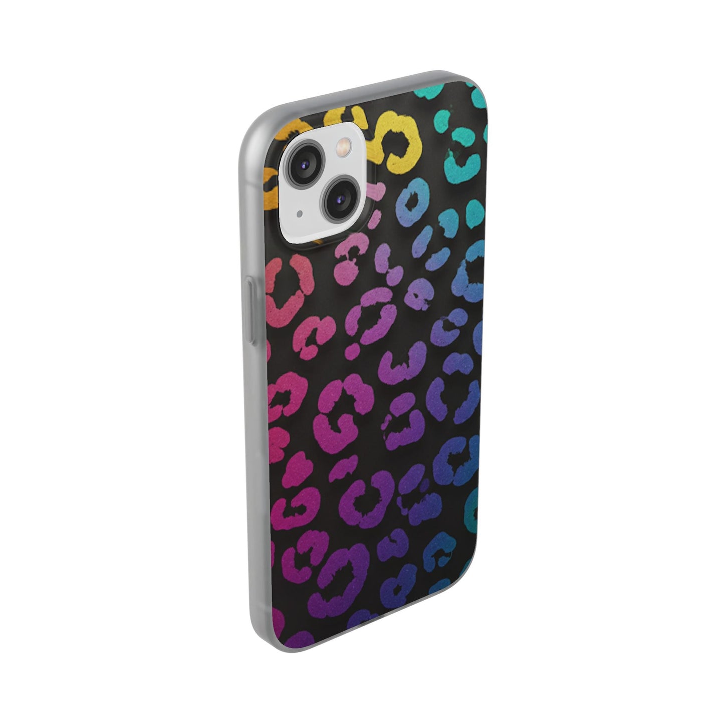 Vibrant Leopard Print Flexi Phone Case