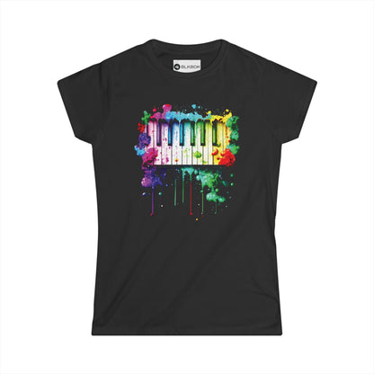 BLKBOK Piano Key Splatter T-Shirt Women's Tee