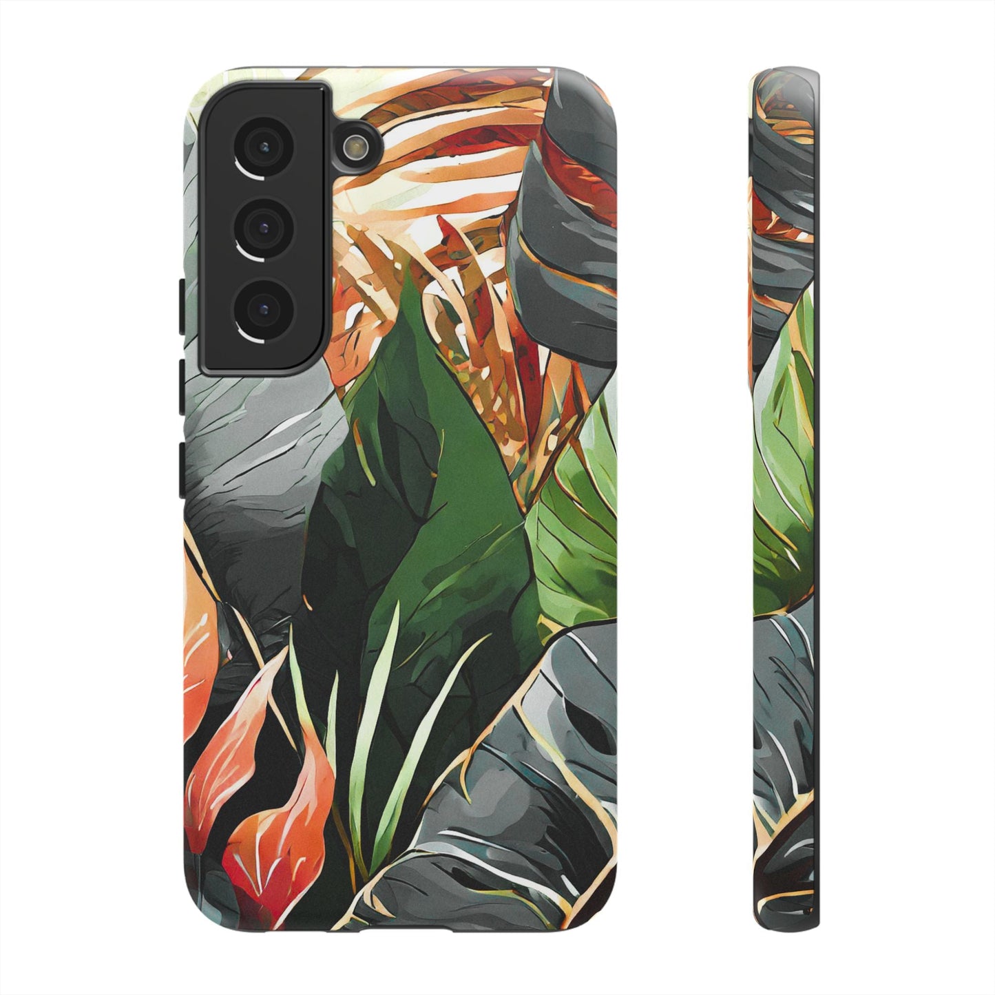 Tropical Leaf Tough Phone Case