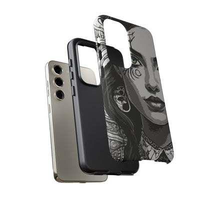 Green Eyed Devilish Beauty Tough Phone Case