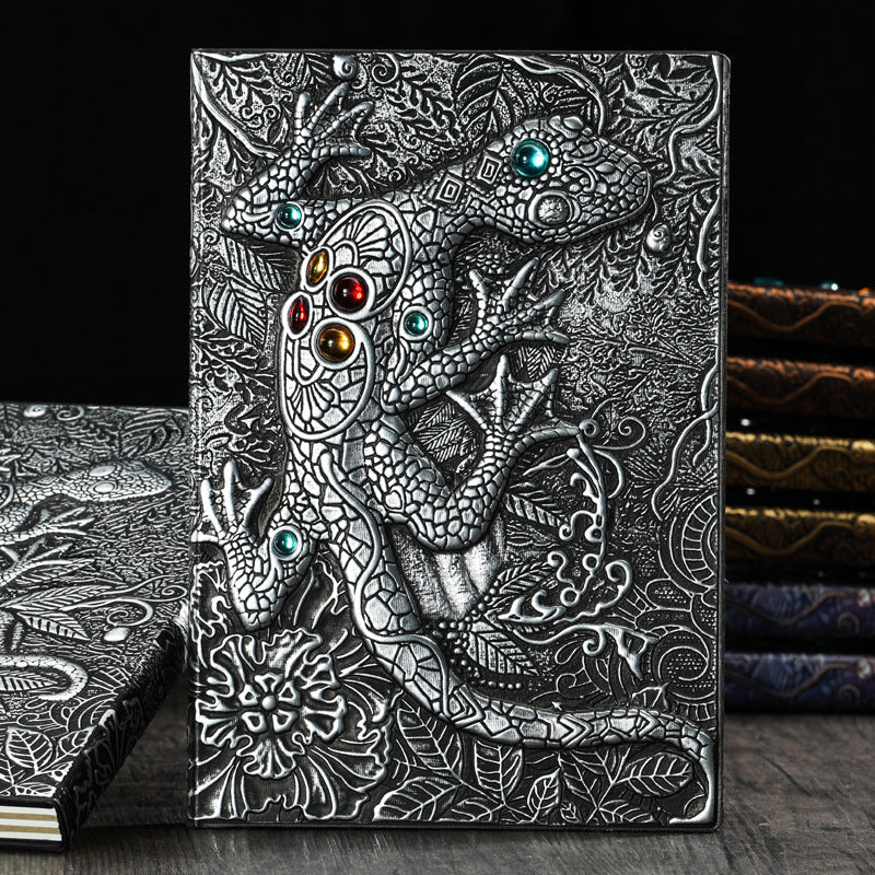 3D Embossed Gecko Journal