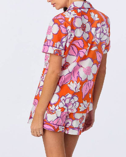 Leanne S01 Leanne Morgan Floral Print Pajamas
