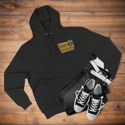 Hike Yosemite National Park Unisex Fit Fleece Hoodie Wooden Mountain Sign