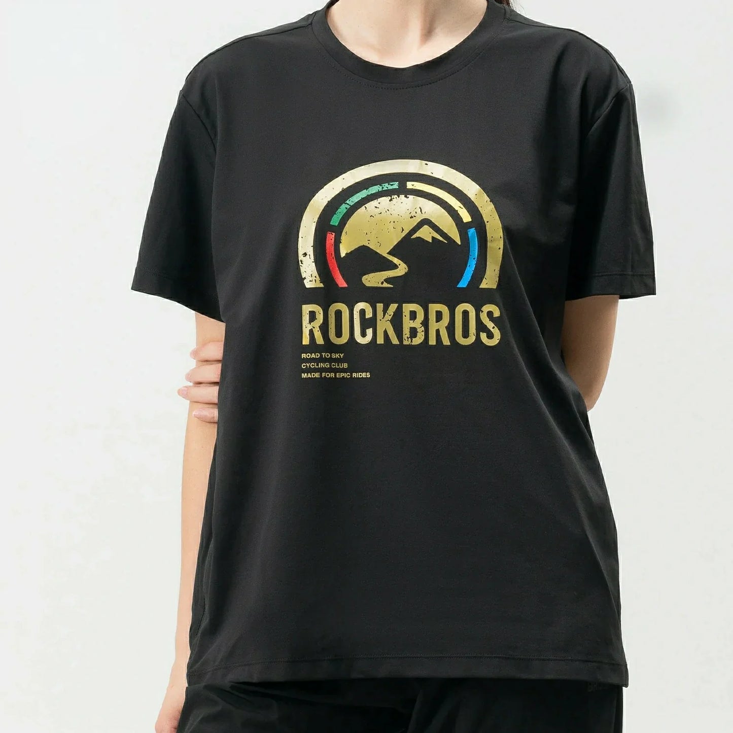 ROCKBROS Road-to-Sky Shirt Unisex Quick Dry Moisture Wicking Breathable Stretch Short Sleeve