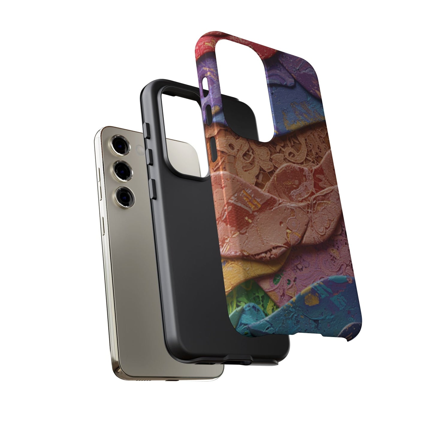 Abstract Painted Lace Tough Phone Case