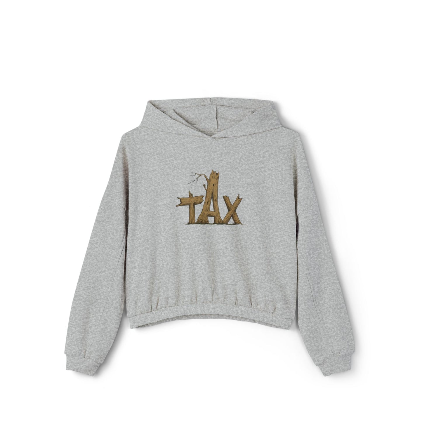 Women’s Cropped Wood Tax Hoodie