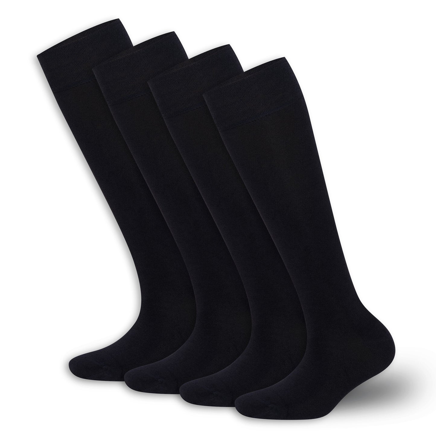 Women’s Bamboo Knee-High Socks 4-Pack – Soft & Breathable
