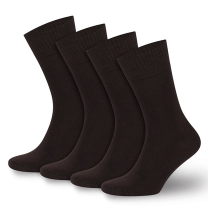 Men’s & Women’s Bamboo Diabetic Crew Socks 4-Pack