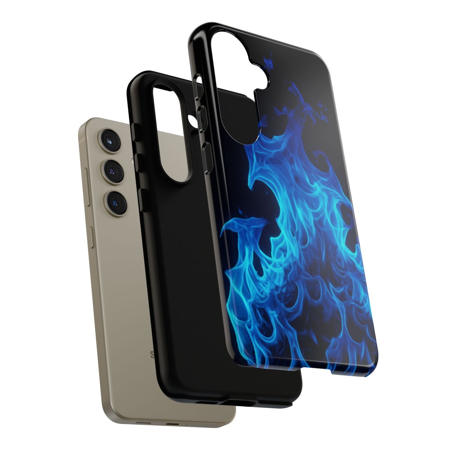 Blue Flames Tough  Phone Case