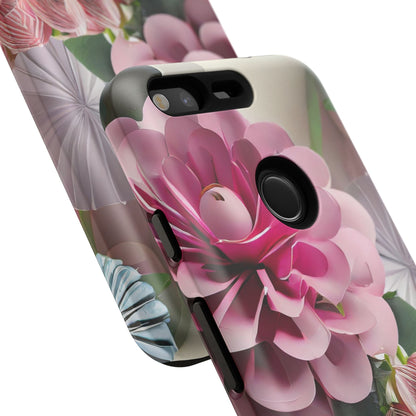 Elegant Paper Flowers Tough Phone Case
