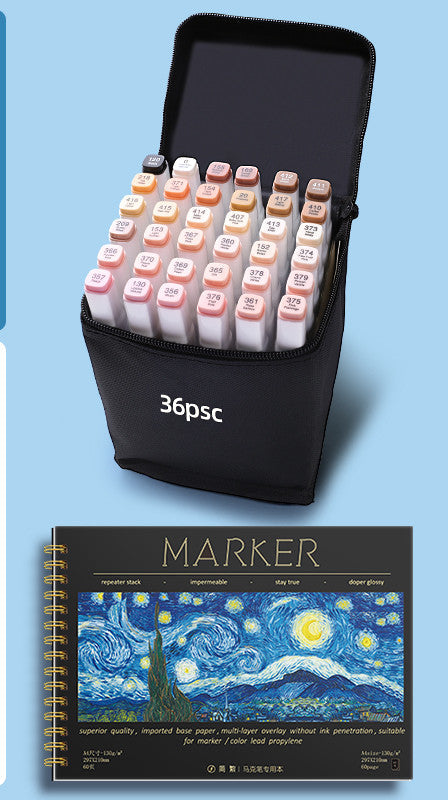 Van Gogh Cover Sketchbook & Marker Sets