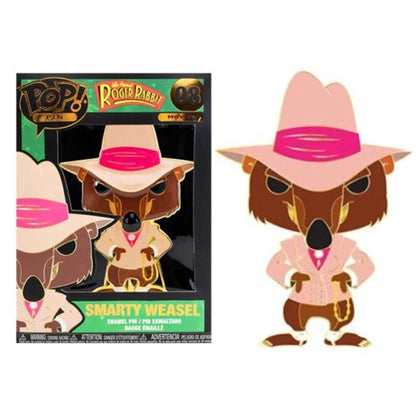 Funko Pop Pin Who Framed Roger Rabbit: Smarty Weasel 4-Inch Enamel Pin #08