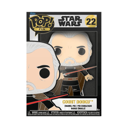 Funko Pop Pin Star Wars: Count Dooku 4-Inch Enamel Pin #22