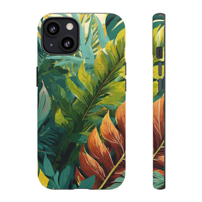 Tropical Leaf Tough Phone Case