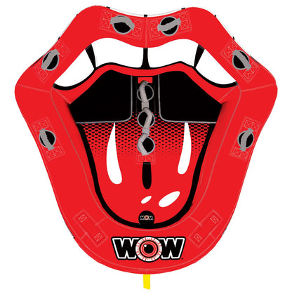 WOW Sports Hot Lips 2 Person Towable Water Tube For Pool and Lake