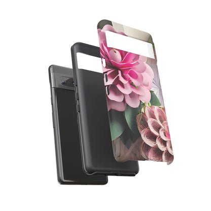 Elegant Paper Flowers Tough Phone Case
