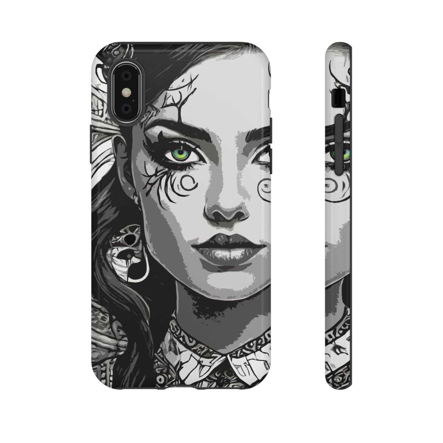 Green Eyed Devilish Beauty Tough Phone Case