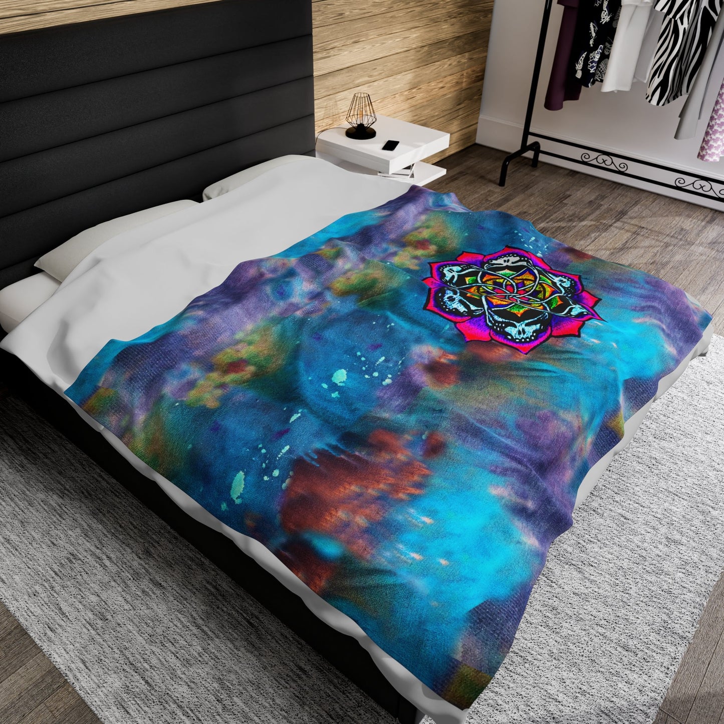 DEADPUNK Mandala Plush Blanket