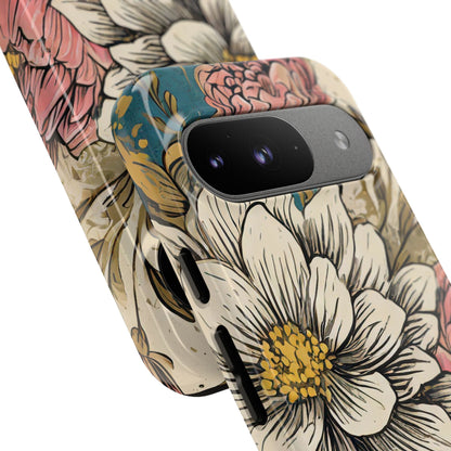 Beautiful White Floral Tough Case