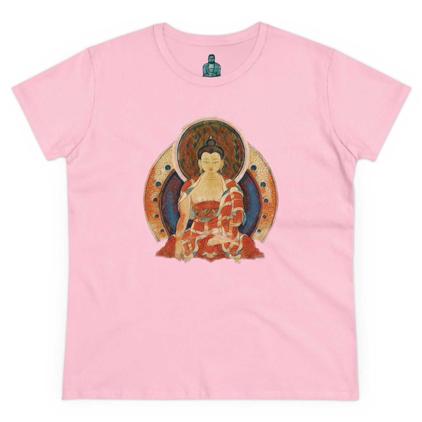 Buddha Gouache Print Women's Cotton Tee