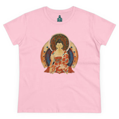 Buddha Gouache Print Women's Cotton Tee
