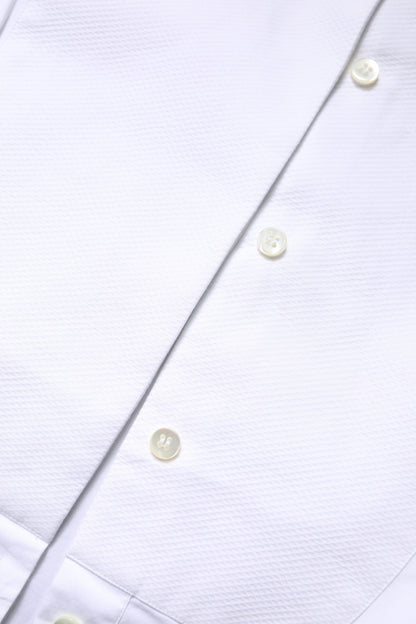 Dolce & Gabbana White Cotton Dress Collared Dress Shirt Top