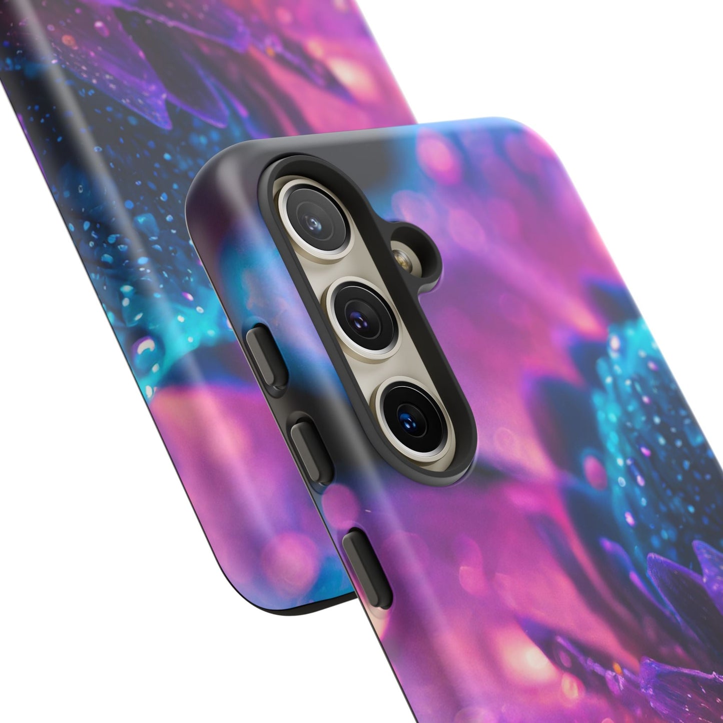 Vibrant Blue And Purple Flower Tough Phone Case