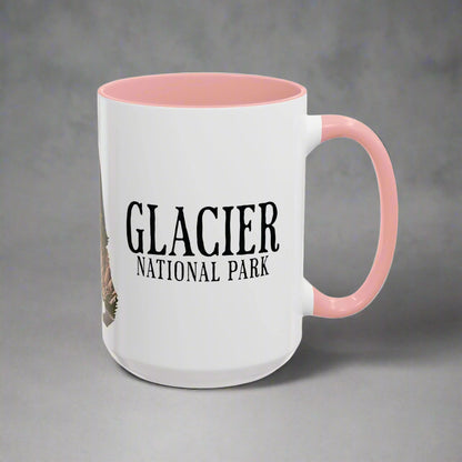 Glacier National Park Colored Coffee Mug 11oz 15oz Cup Going To The Sun Road