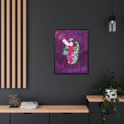 LOVE PILL PYSOP Matte Canvas, Black Frame