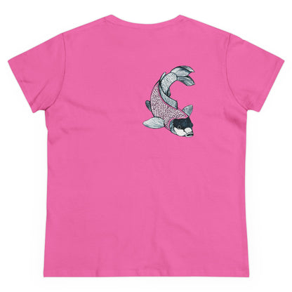 Graffiti Lotus Bloom Women's Cotton Tee