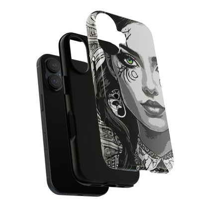 Green Eyed Devilish Beauty Tough Phone Case