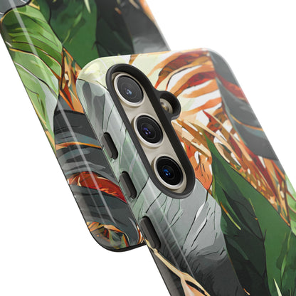 Tropical Leaf Tough Phone Case