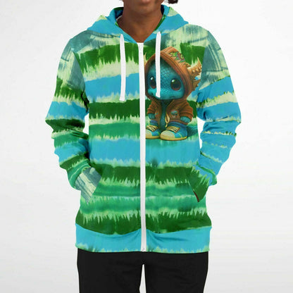 Baby Dragon Jam Aqua Zip-Hoodie