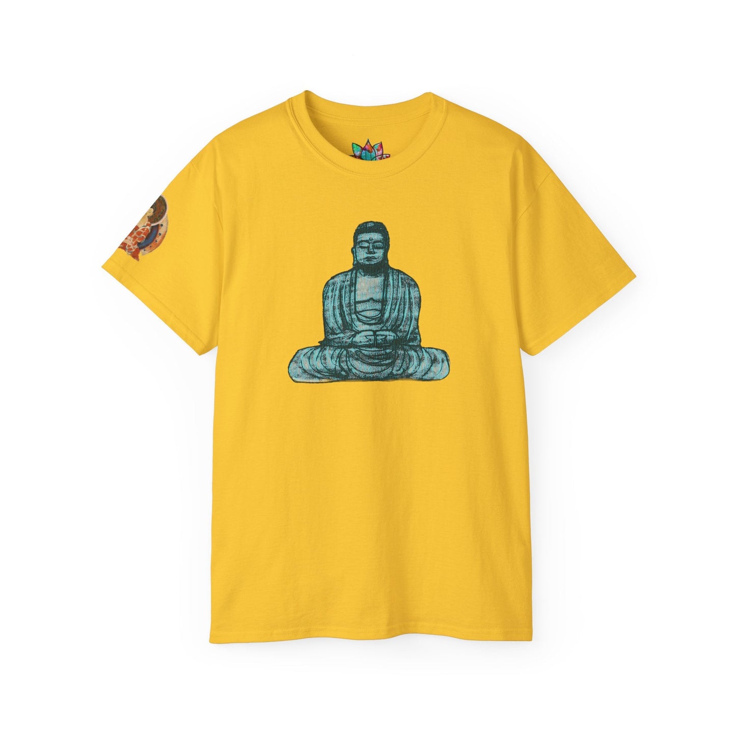 Fine Art Buddha Chalk Drawing Print Unisex Ultra Cotton Tee