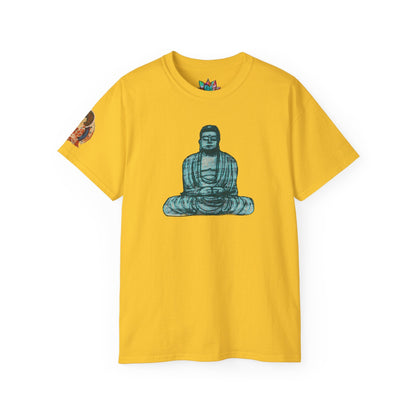 Fine Art Buddha Chalk Drawing Print Unisex Ultra Cotton Tee