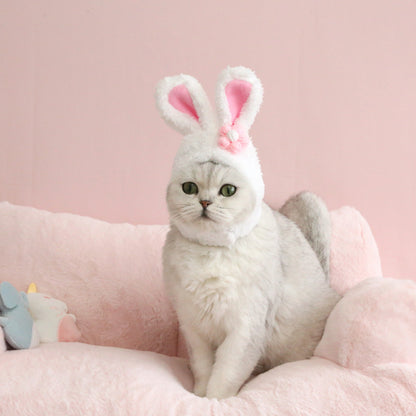 Plush Cartoon Rabbit Ears Cute Pet Headwear