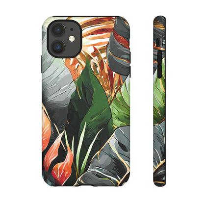 Tropical Leaf Tough Phone Case