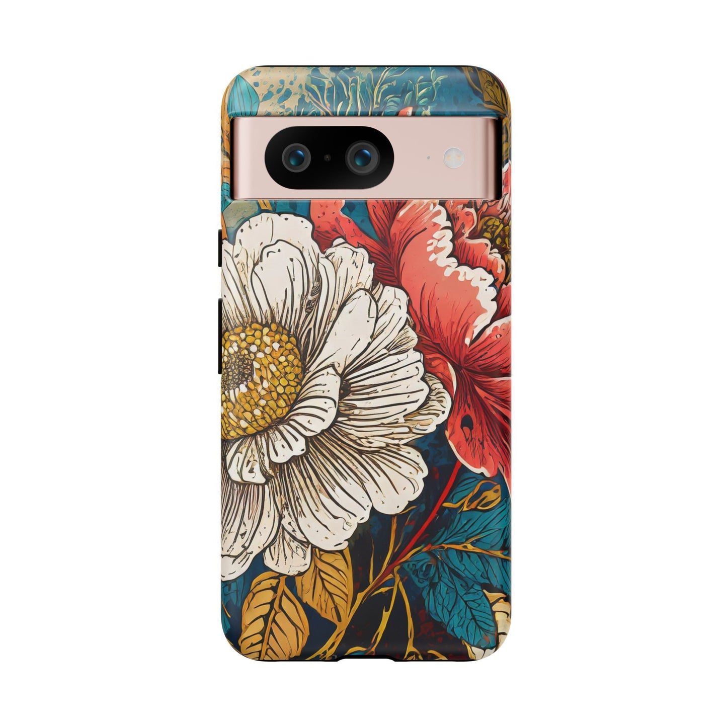 Artistic Floral Tough Phone Case